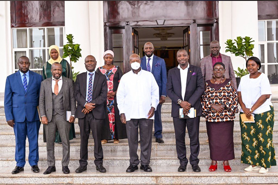 Opposition figures who met Museveni alongside Nsibambi Nsibambi